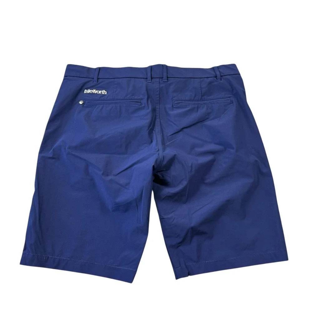 Greyson Montauk Isleworth Blue Flat Front Performance Golf Short Size 34